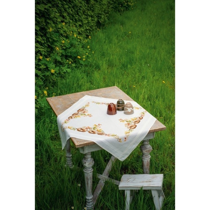 Vervaco Kit nappe Hérissons et feuilles d'automne