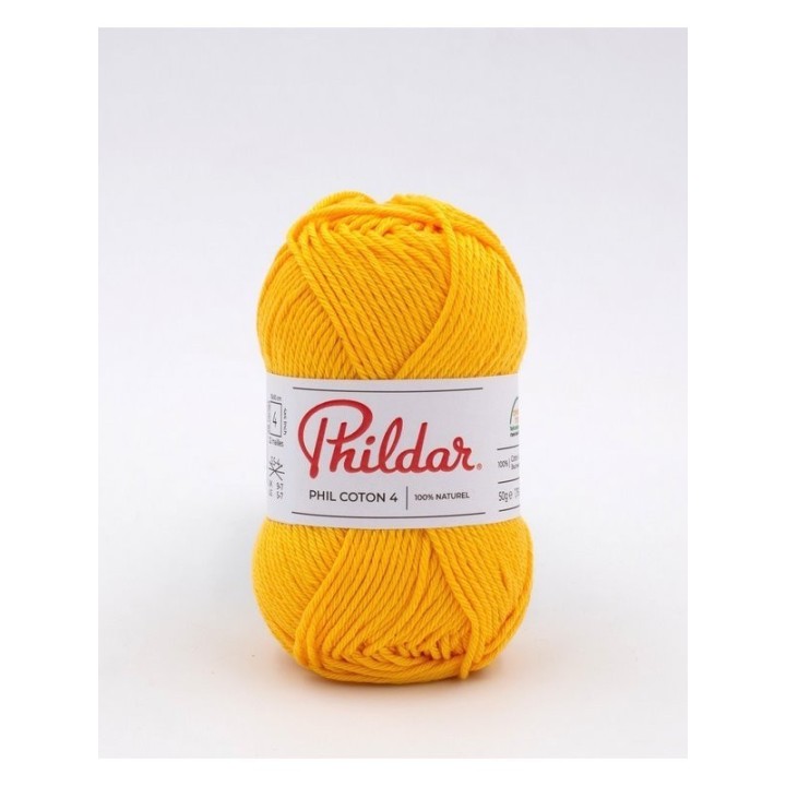 Phildar Phil Coton 4 jaune d'or