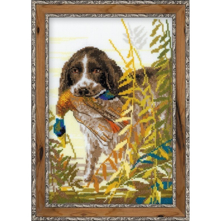 Riolis Kit de broderie Épagneul de chasse