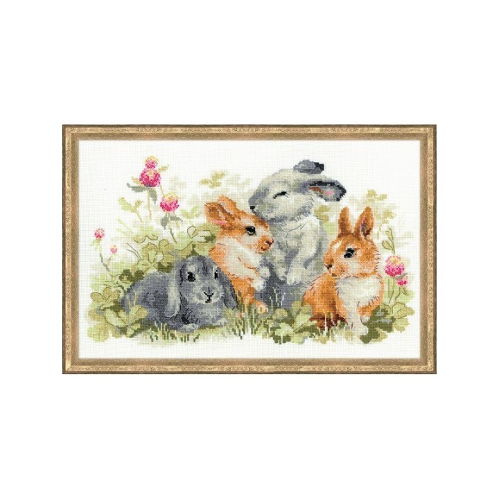 Riolis Embroidery kit Funny Rabbits
