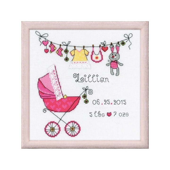 Riolis Embroidery kit It's a Girl!