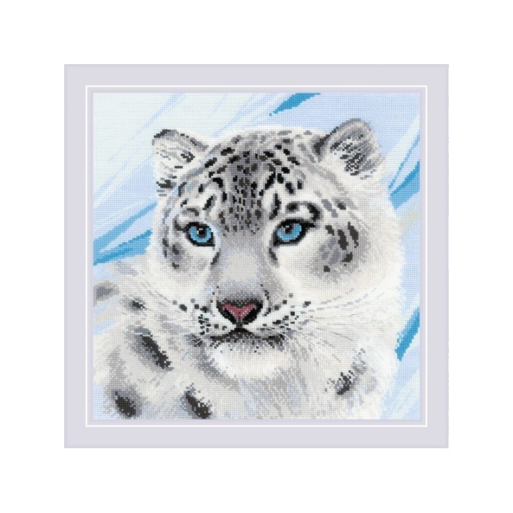 Riolis Kit de broderie Léopard des neiges