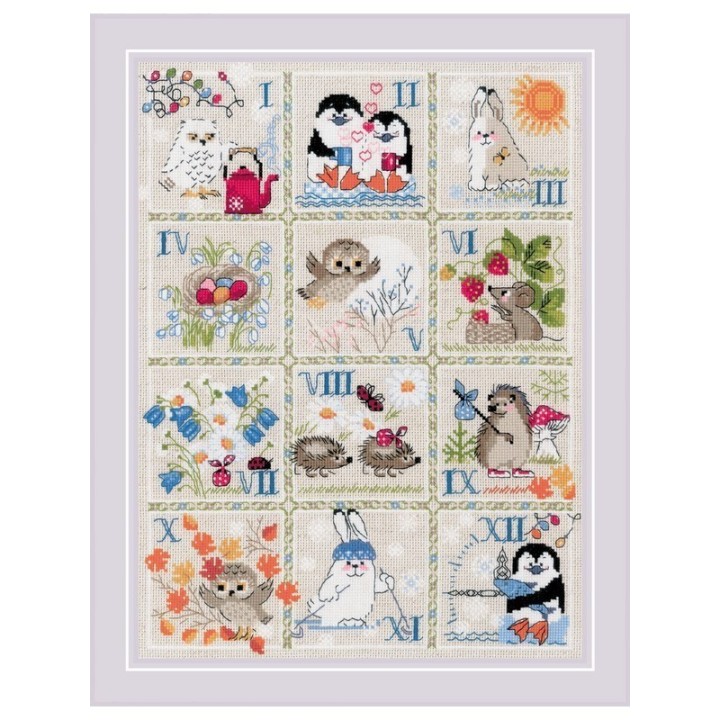 Riolis Borduurpakket Bos Kalender