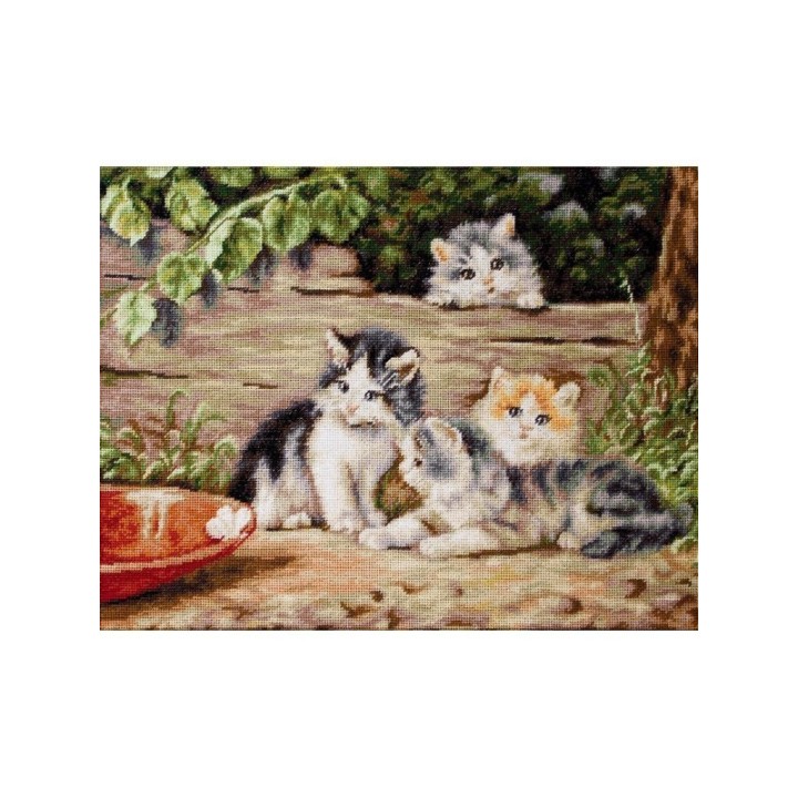 Luca-S Kit de broderie Les chats