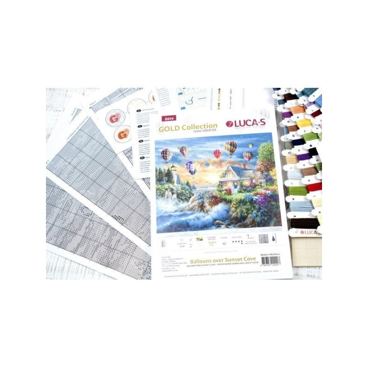Luca-S Kit de broderie Ballons au-dessus de Sunset Cove