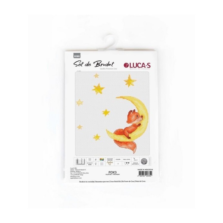 Luca-S Kit de broderie Renard 3