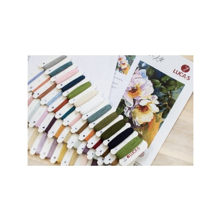 Luca-S Kit de broderie Aquarelle de roses