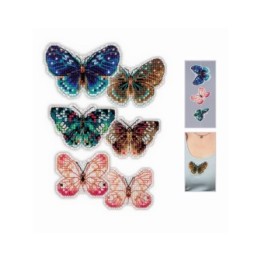 Riolis Kit de broderie Papillons qui s'envolent