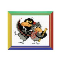 Riolis Embroidery kit Two Ravens