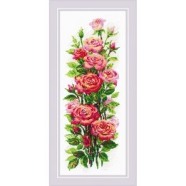 Riolis Borduurpakket Bloeiende rozen