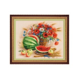 Riolis Kit de broderie Nature morte à la pastèque