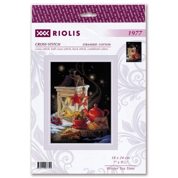 Riolis Kit de broderie Heure du thé d'hiver