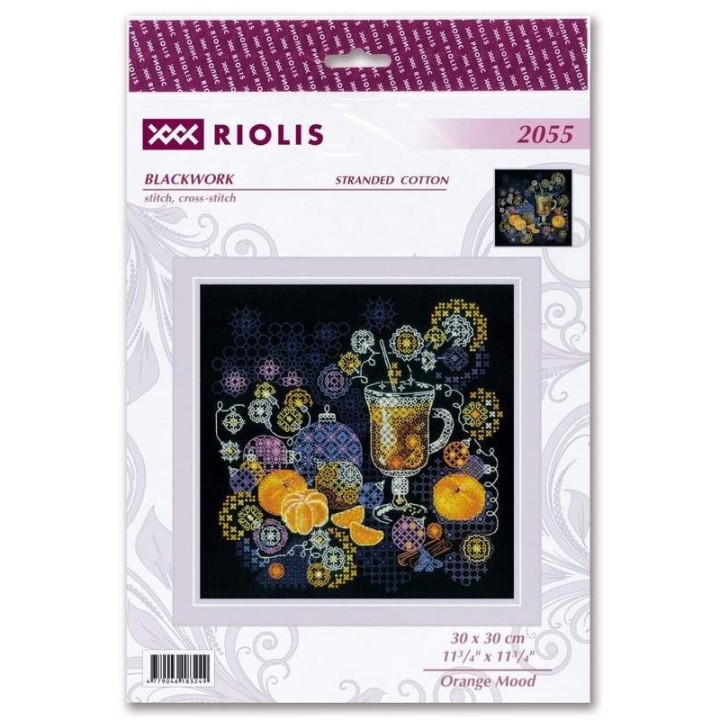 Riolis Kit de broderie Ambiance orange