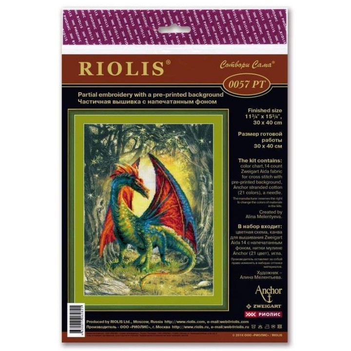 Riolis Stickset Walddrache