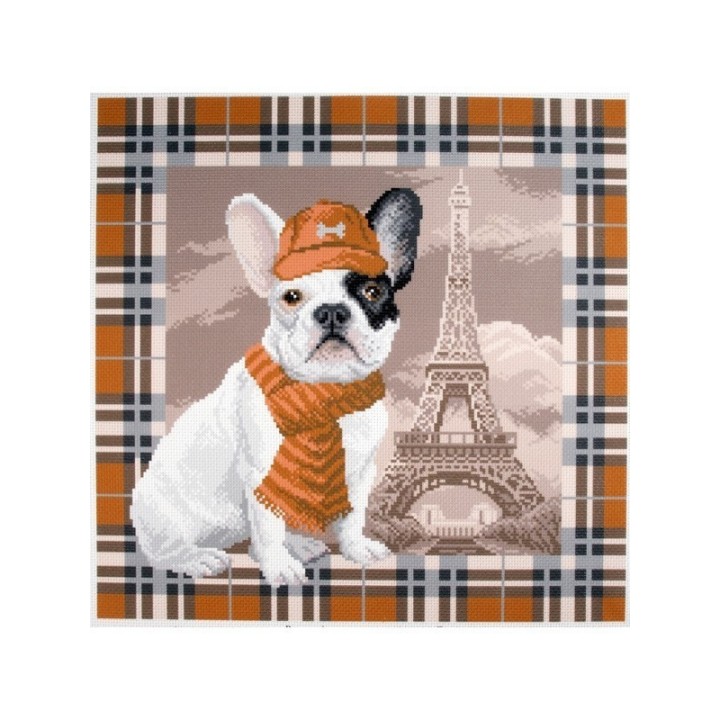 CDA Bedrucktes Aida Französische Bulldogge in Paris