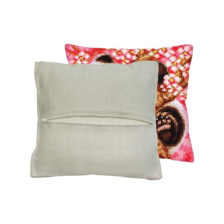 Dos de coussin avec fermeture - naturel