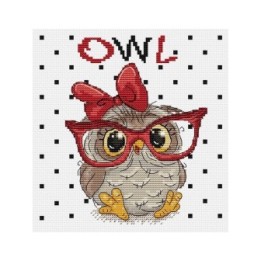 Luca-S Stickset Die Eule mit Brille