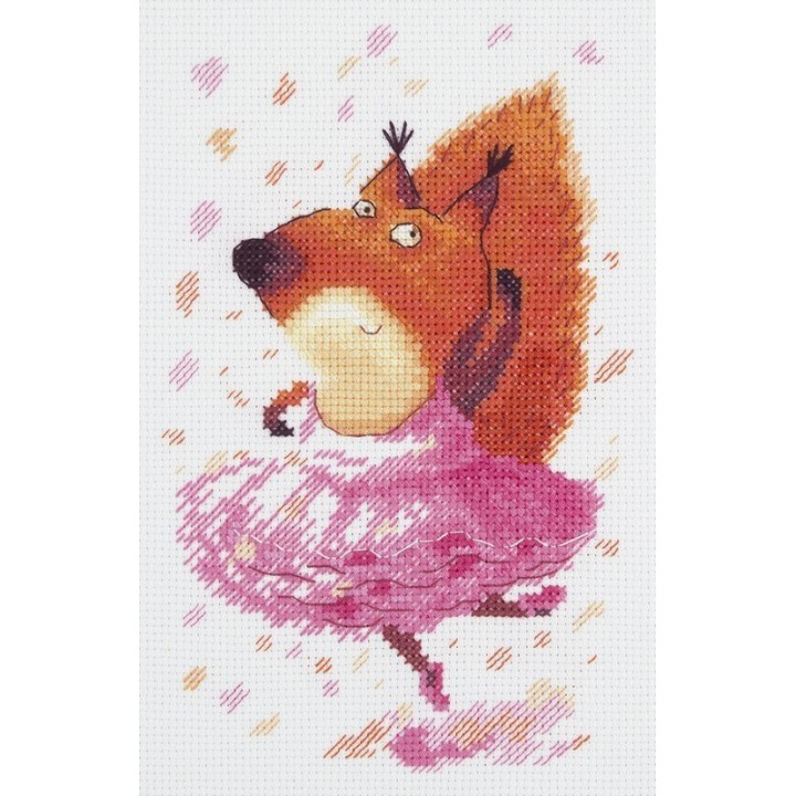 Klart Kit de broderie Écureuil ballerine