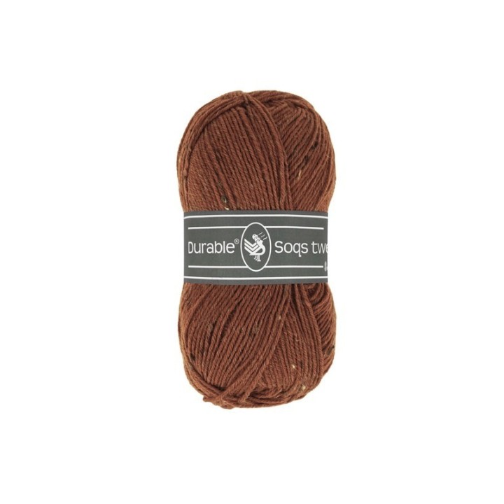 Durable Soqs Tweed 417 Bombay Brown