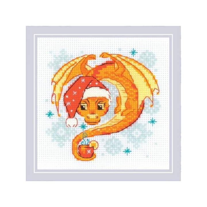 Riolis Kit de broderie L'heure du thé du dragon