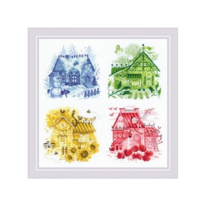 Riolis Kit de broderie Rue heureuse