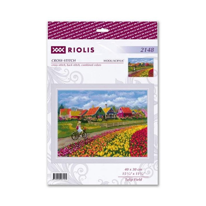 Riolis Stickset Tulpenfeld
