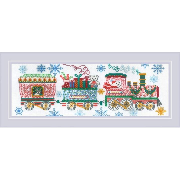 Riolis Kit de broderie Train des Fêtes