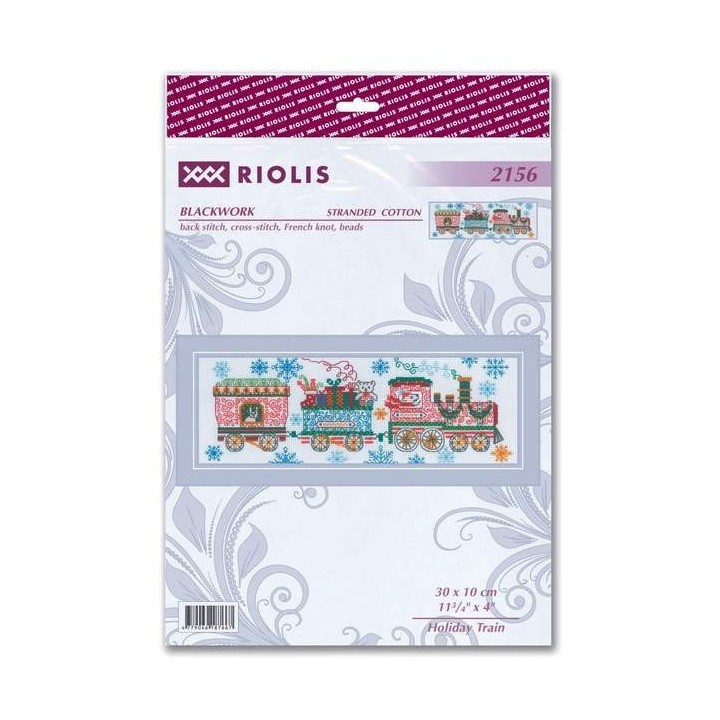 Riolis Kit de broderie Train des Fêtes