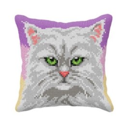 Orchidea Coussin à broder Chat 4