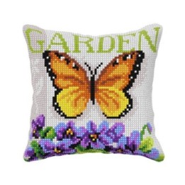 Orchidea Coussin à broder Jardin