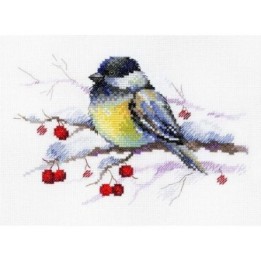 Aquarelle Kit de broderie Mésange pensive