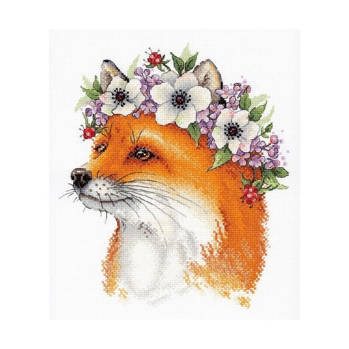 Aquarelle Borduurpakket Vos