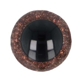  Oeil amigurumi 12 mm brun paillettes pour les amigurumi et les