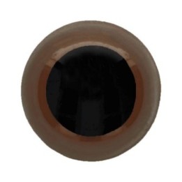  Tieraugen 15 mm Braun für Amigurumi und Kuscheltiere