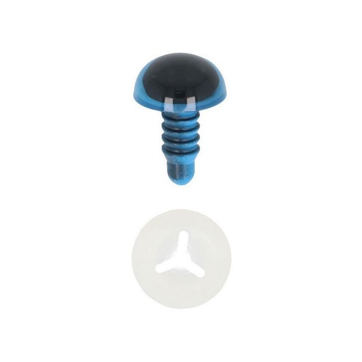Dierenoog 18 mm blauw
