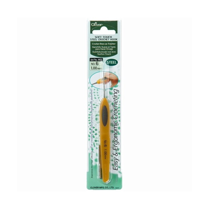 Clover Haaknaald soft touch 1 mm