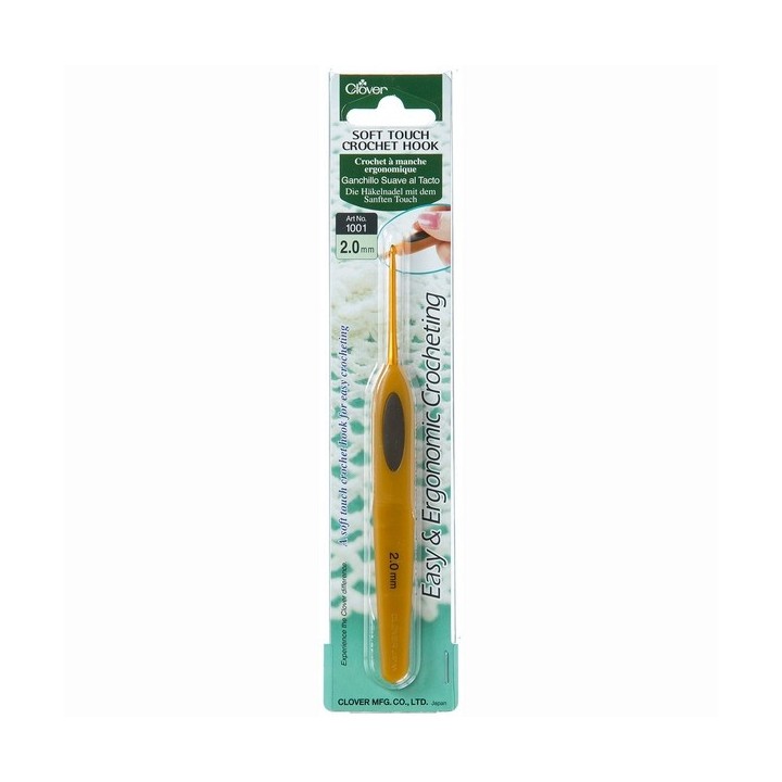 Clover Haaknaald soft touch 2 mm