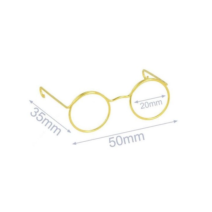 Lunettes Pour Amigurumis 5 cm noir