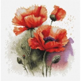 Luca-S Stickset Mohn