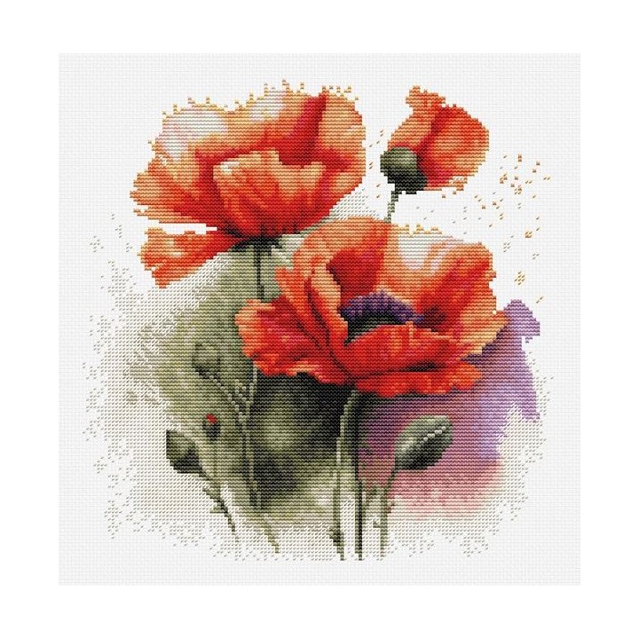 Luca-S Kit de broderie Pavot