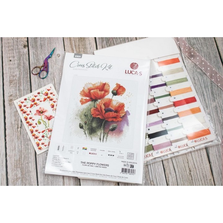 Luca-S Stickset Mohn
