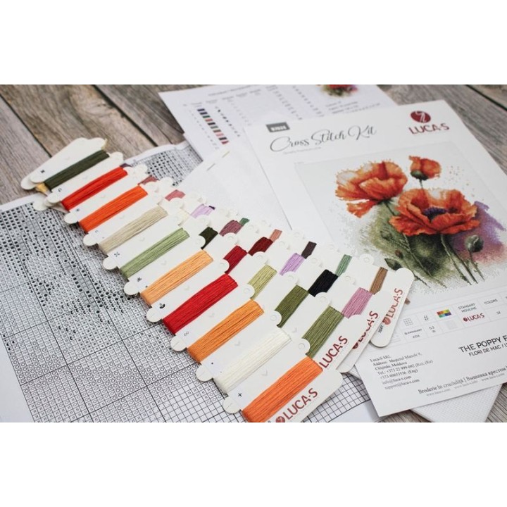 Luca-S Stickset Mohn