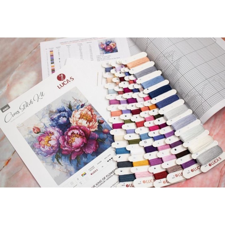 Luca-S Embroidery kit King of flowers