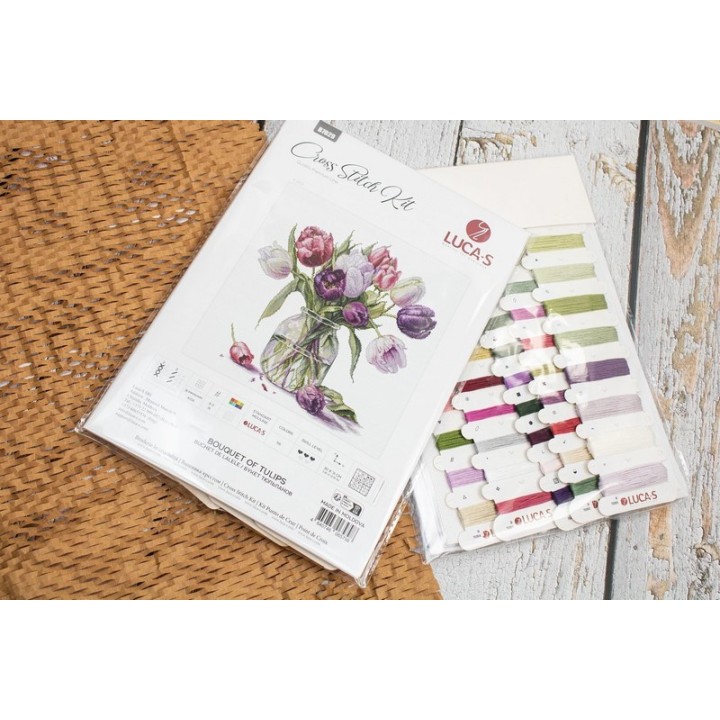 Luca-S Embroidery kit Bouquet of Tulips