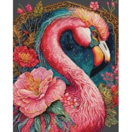 Luca-S Kit de broderie Flamingo Fantastico