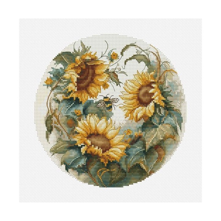 Luca-S Embroidery kit Sunflowers 3