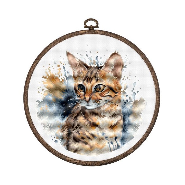 Luca-S Embroidery kit Bengal cat