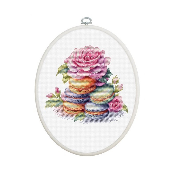Luca-S Kit de broderie Macarons français