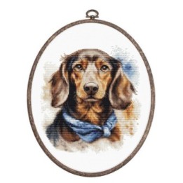 Luca-S Embroidery kit Dachshund