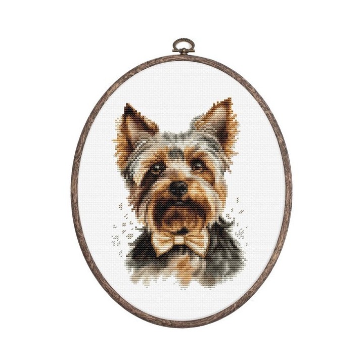 Luca-S Kit de broderie Yorkshire Terrier